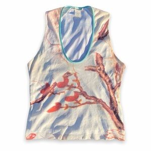 Vintage y2k Vivienne Tam mesh tank top